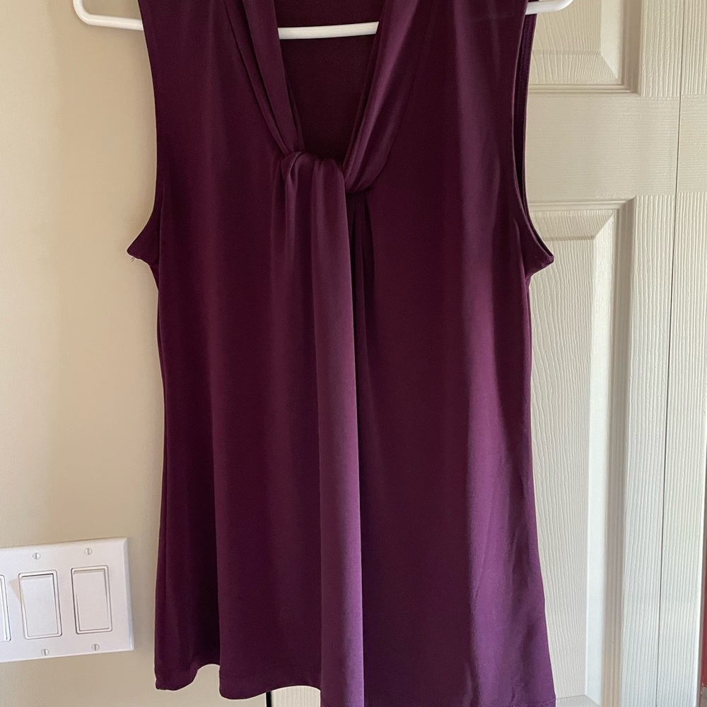 Elegant Purple Sleeveless Top